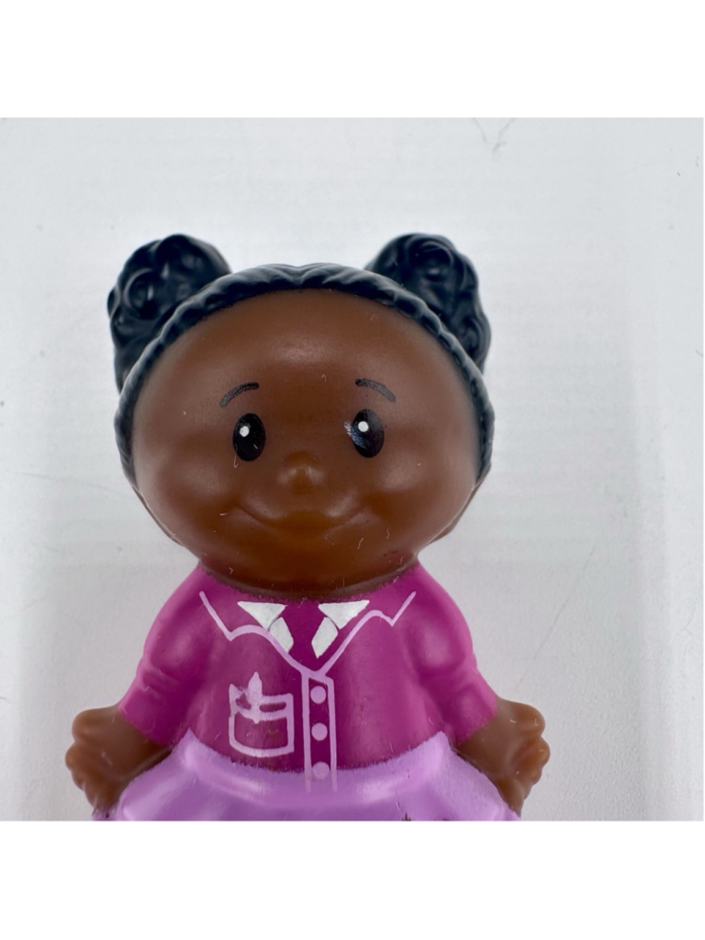 Fisher Price Little People TESSA in PINK DRESS African American School Girl - Picture 2 of 6